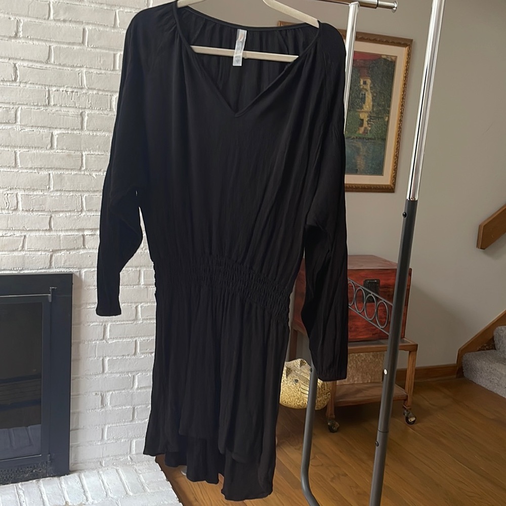 RASINS BLACK ROMPER DRESS with longer sleeves | 1X | worn once | not shorts